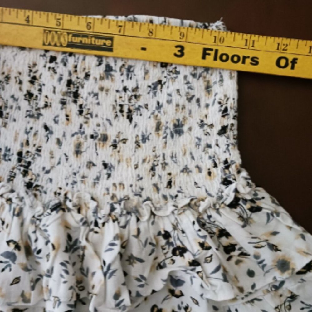 Skylar + Madison Skirt Size Small W20" Women Casual Elastic Waist Floral Print - Picture 7 of 8